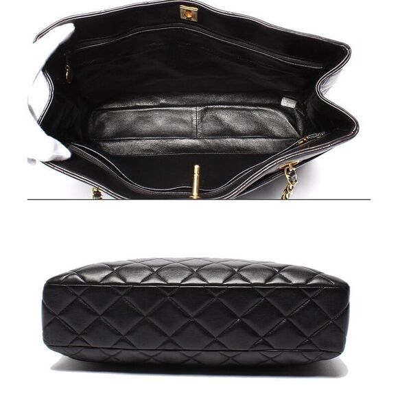 Chanel Chain Tote Shoulder Bag Shoulder Bag Gold Hardware Matelasse Women's - Picture 3 of 10